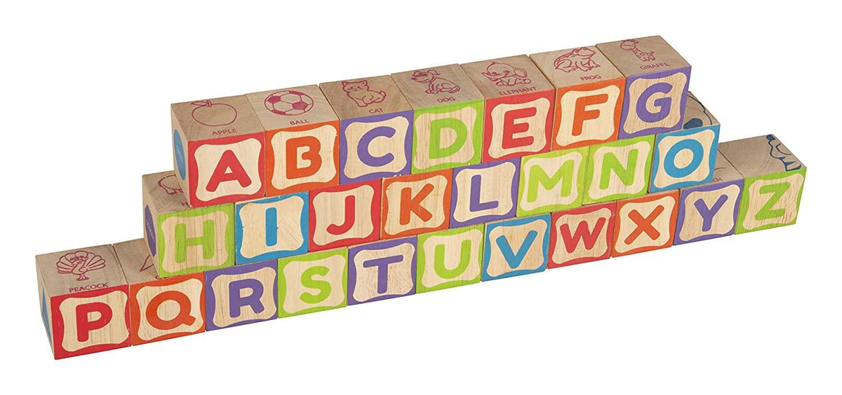 Giggles Info Cubes Learning Blocks 26-Piece 3Y+ – Multicolor