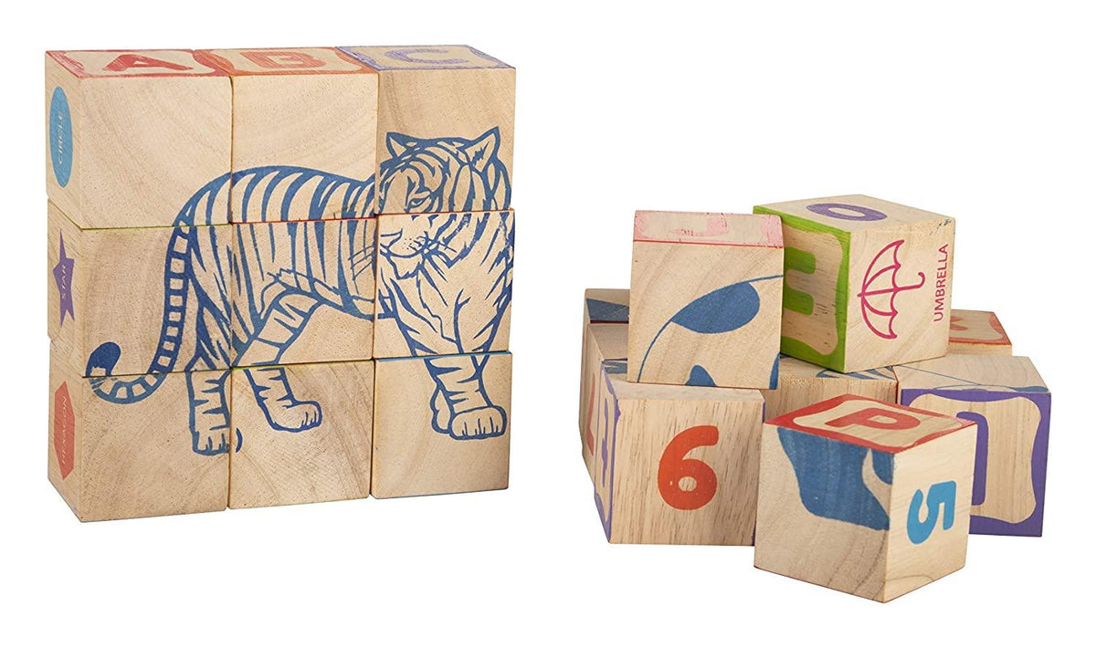 Giggles Info Cubes Learning Blocks 26-Piece 3Y+ – Multicolor