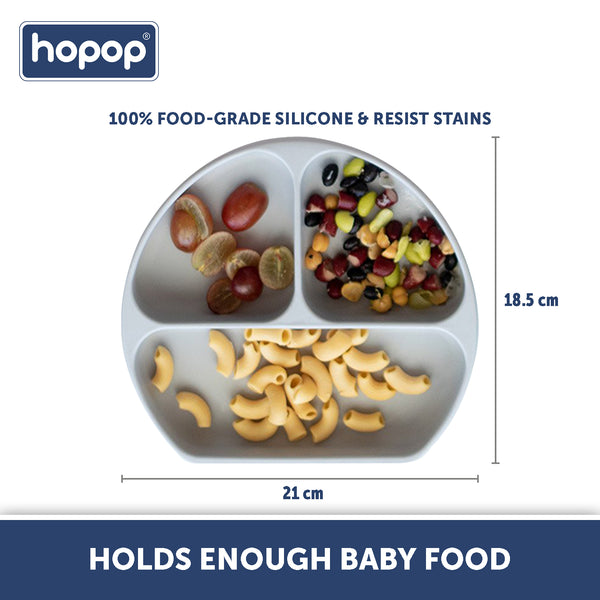 Hopop Silicone Suction Plate - Blue