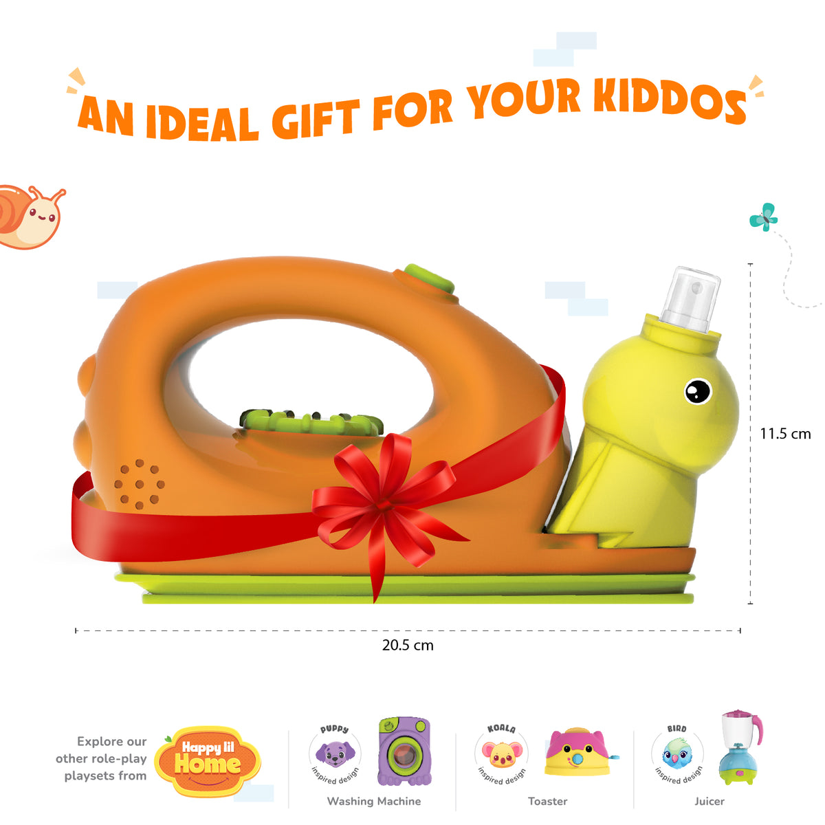 Giggles Happy Lil Home Pretend Play Iron 3Y+ β Multicolor