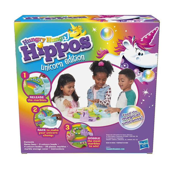 Hasbro Gaming Hungry Hungry Hippos Unicorn