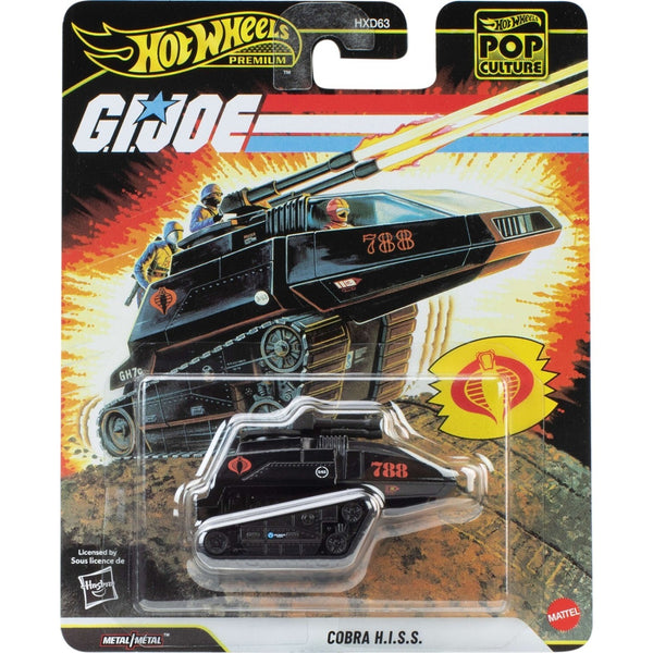 Hot Wheels Imported Premium Pop Culture 1:64 Scale Die Cast Car - Cobra H.I.S.S. Tank