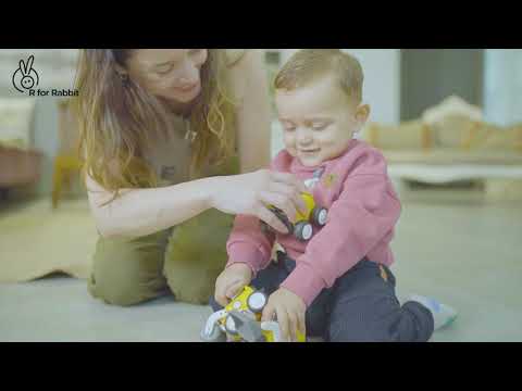 R For Rabbit Orapple Rover 4-Piece Mini Construction Vehicle Set Of 4 12M+