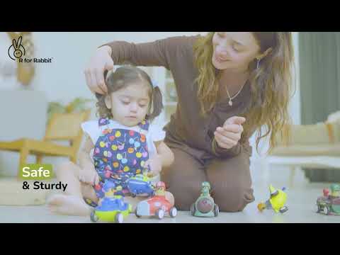 R For Rabbit Orapple Rider BPA-Free Set of 4 Push Toy Multi 1 12M+