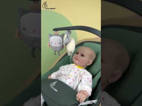 R For Rabbit Rock N Nap Bliss Sleeper & Rocker - Grey Black