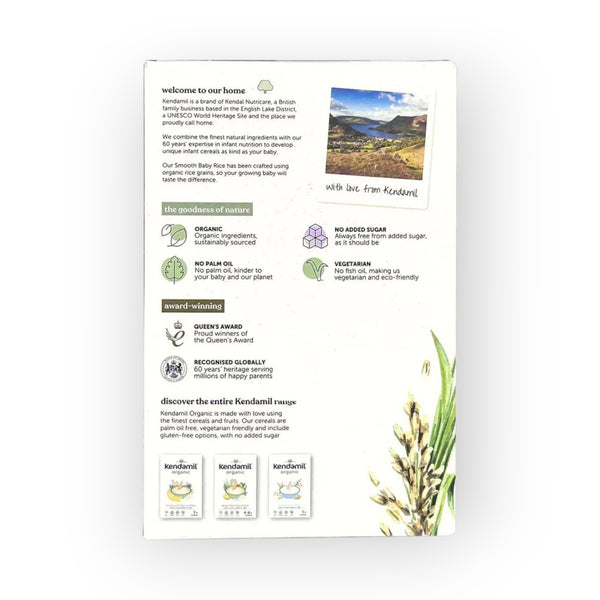 Kendamil Organic Smooth Baby Rice, 4-8 Months