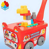 Sunta Fire Engine Trolley Building Blocks 30 Pieces 18M+