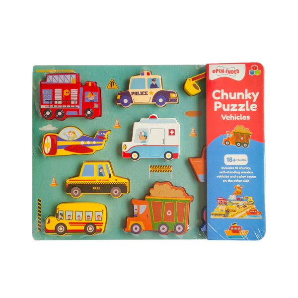 Open Ended Chunky Puzzle - Vehicles