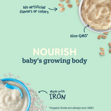 Gerber Organic Oatmeal Infant Cereal – 6+ Months, Baby Cereal