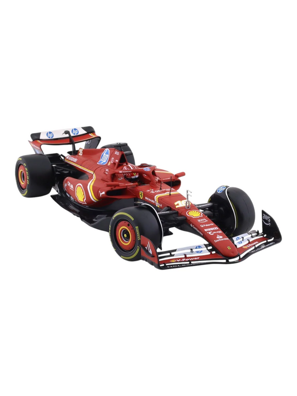 Bburago 2024 SF-24 Car With Acrylic Box #16 Charles Leclerc 1/24
