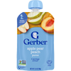 Gerber Apple Pear Peach Fruit Puree Baby Food Pouch – Stage 2, 3.5 oz (99g)
