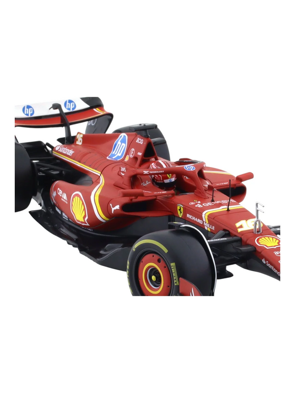 Bburago 2024 SF-24 Car With Acrylic Box #16 Charles Leclerc 1/24