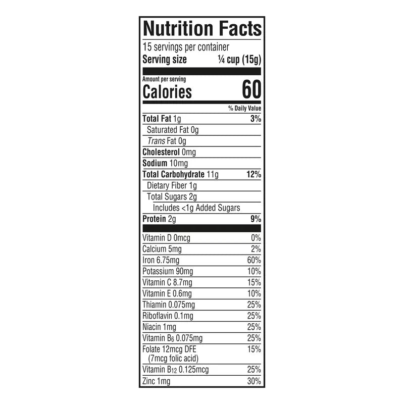 Gerber Powerblend Probiotic Cereal Oatmeal Lentil Peach Apple – 8+ Months