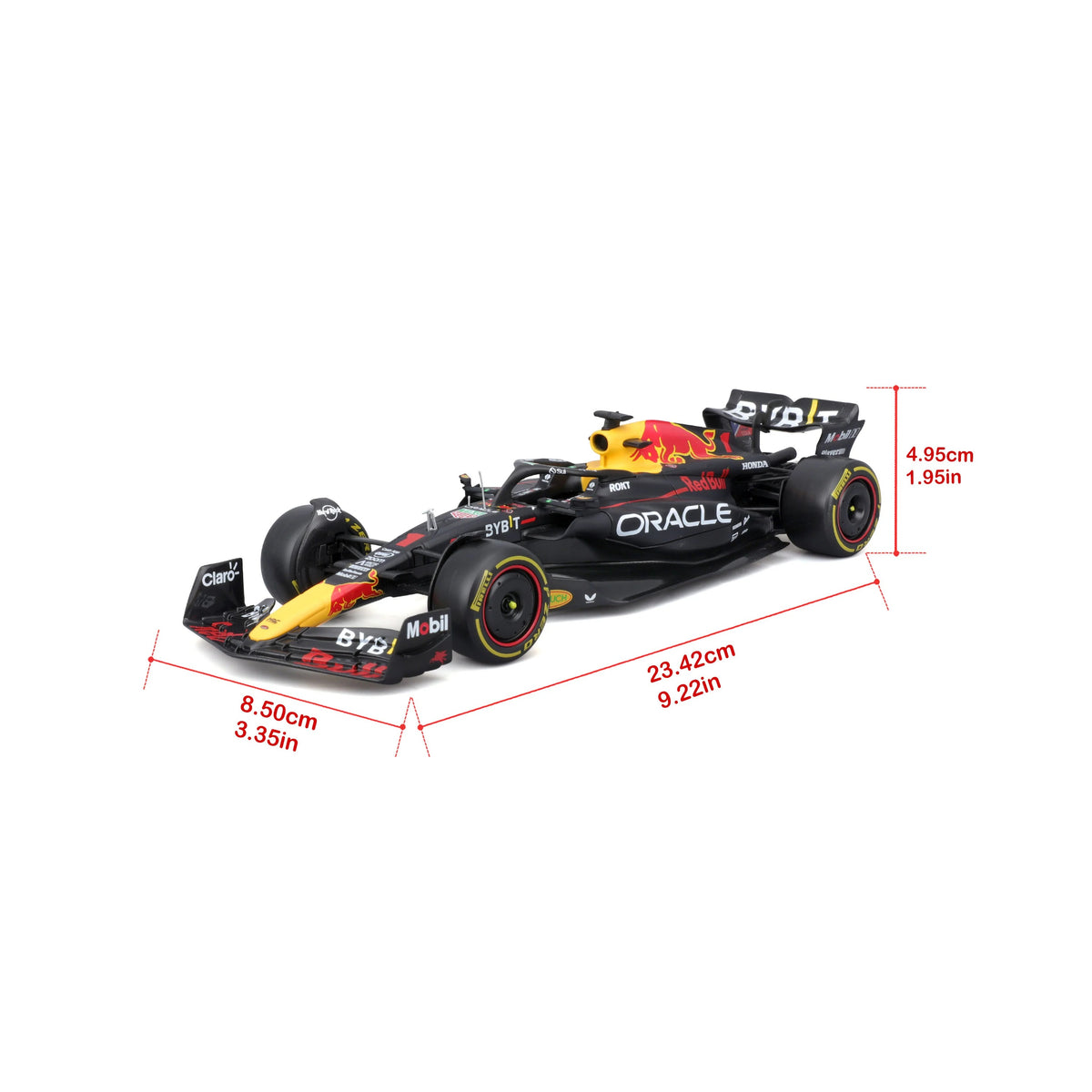 Bburago 1:24 Red Bull RB19 #1 Max Verstappen F1 2023 Diecast Model with Driver