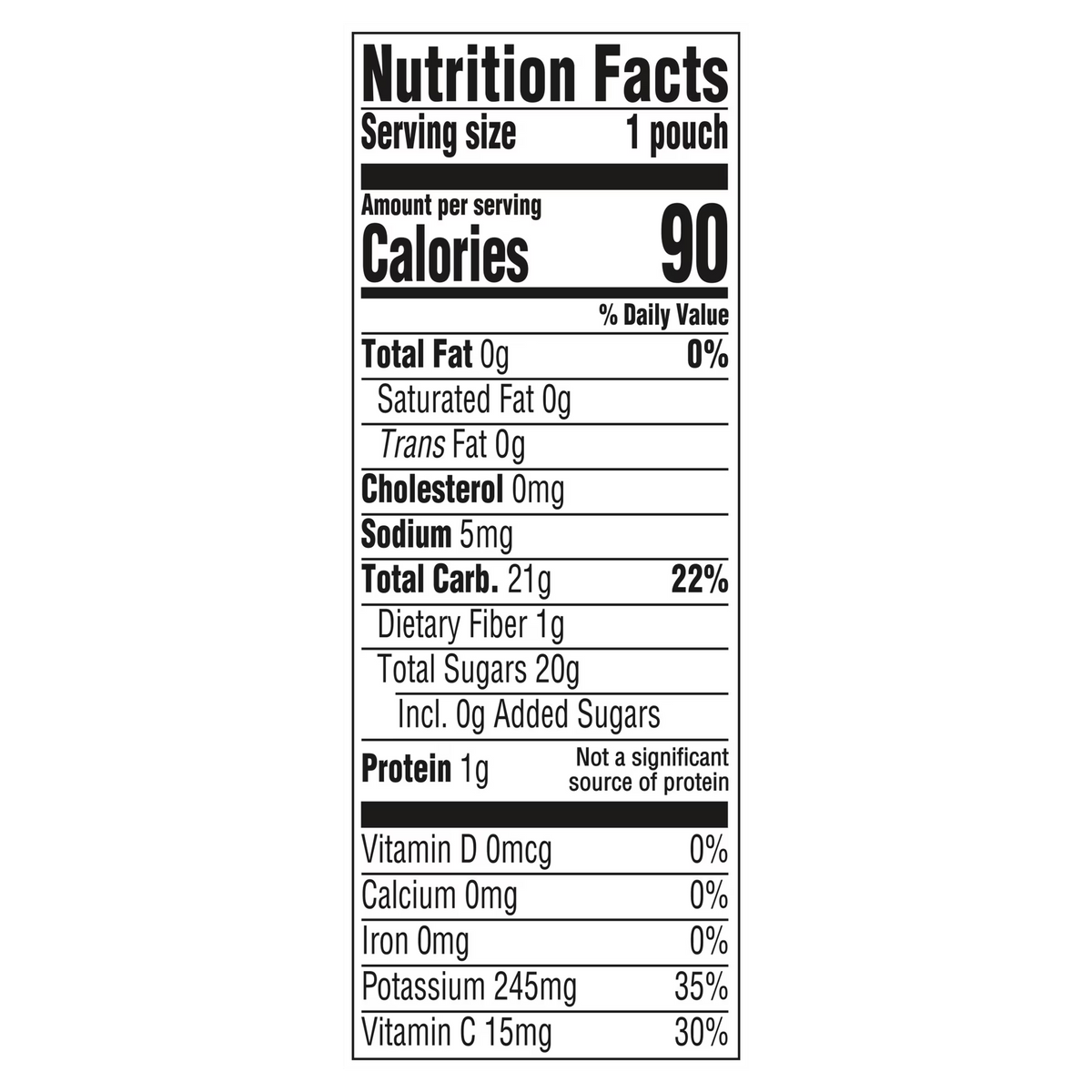 Gerber Banana Puree Baby Food Pouch – Stage 2, 3.5 oz (99g)