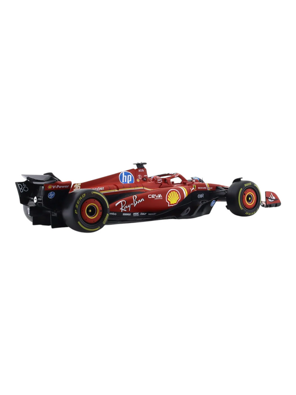 Bburago 2024 SF-24 Car With Acrylic Box #16 Charles Leclerc 1/24