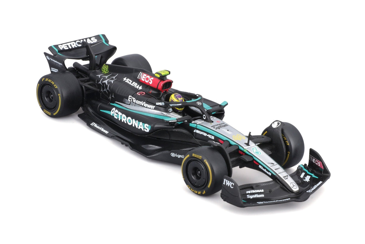 Bburago 2024 Mercedes AMG W15 F1 Car With Acrylic Box #44 Lewis Hamilton 1/24
