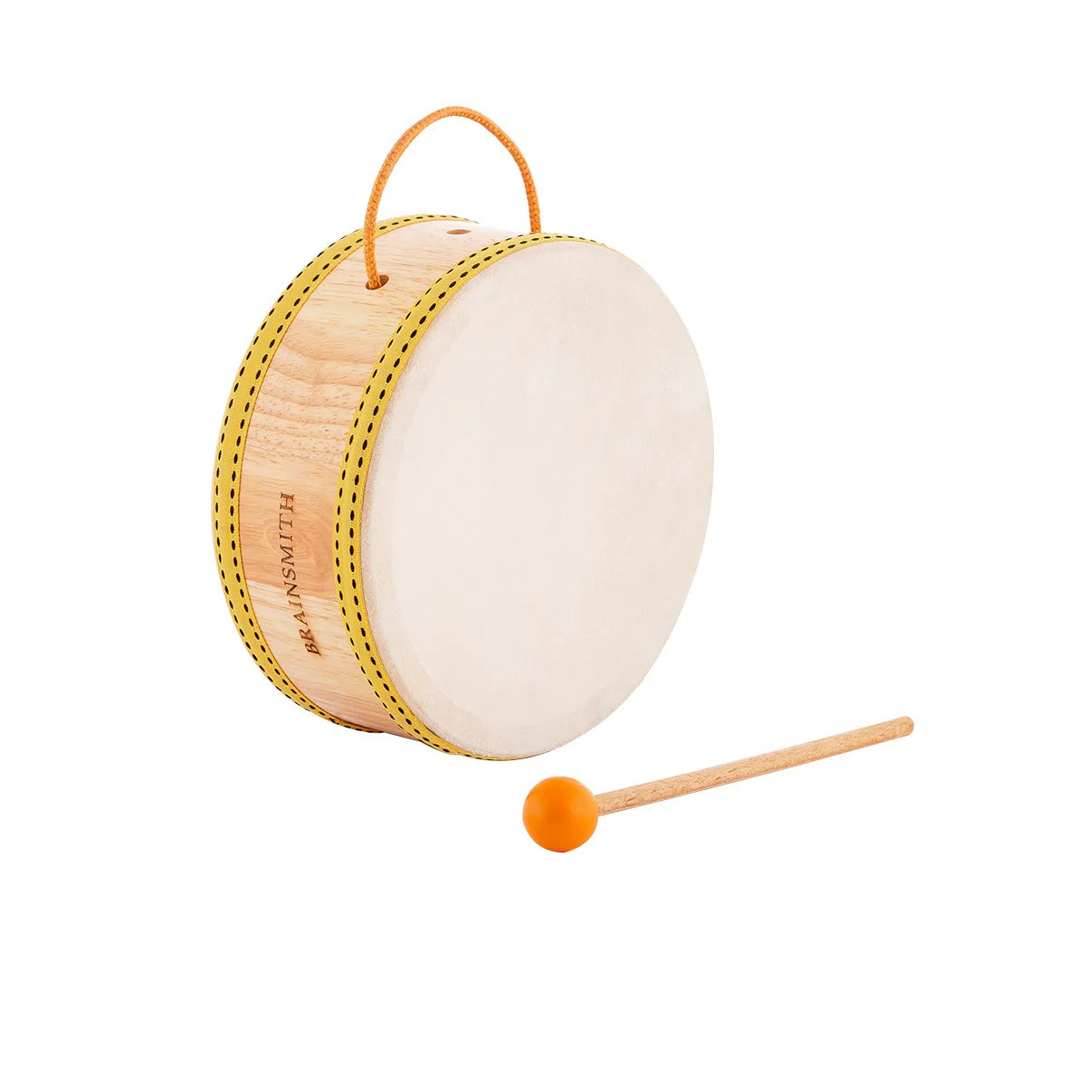 Brainsmith Tom-Tom Drum 15.5 × 6 × 17.5 cm Natural Wood