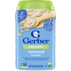 Gerber Organic Oatmeal Infant Cereal – 6+ Months, Baby Cereal
