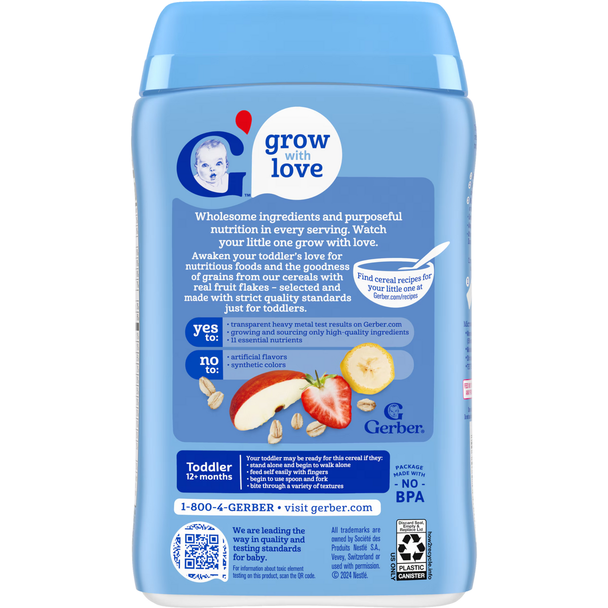 Gerber Multigrain Banana Apple Strawberry Cereal – Baby Cereal
