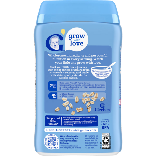 Gerber Plain Oatmeal Cereal