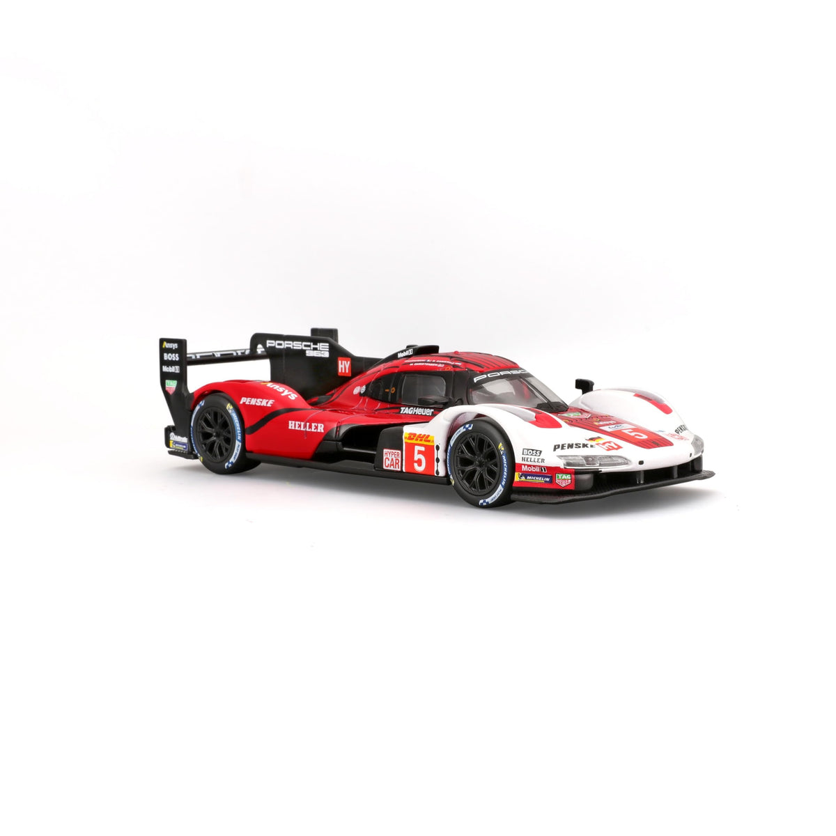 Bburago 1:24 2023 Porsche 963 #5 24h Le Mans Licensed Diecast Scale Model Car