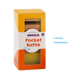 Brainsmith Pocket Rattle | Wooden Kokoriko Musical Toy 12M+
