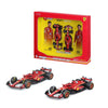 Bburago 1/43 Ferrari SF-24 Set of 2 Formula 1 Models #16 Charles Leclerc & #55 Carlos Sainz