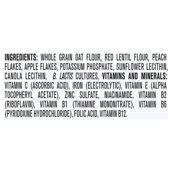 Gerber Probiotic Cereal Oatmeal Lentil Peach & Apple