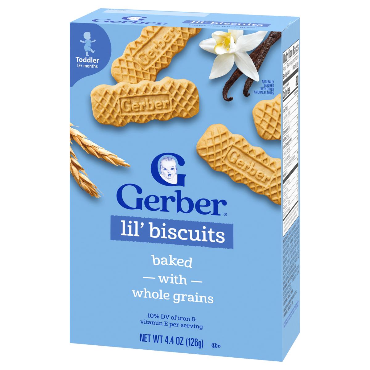 Gerber Lil’ Biscuits Naturally Flavored Baby Snack – 12+ Months