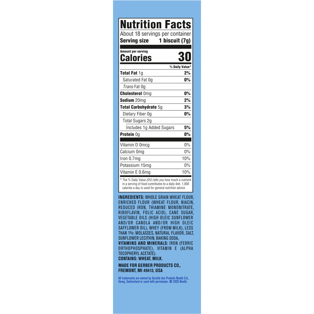 Gerber Lil’ Biscuits Naturally Flavored Baby Snack – 12+ Months