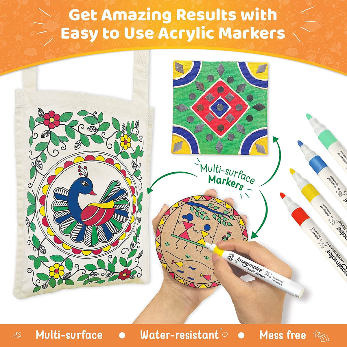 Imagimake Indian Art Forms DIY Craft Kit For Kids