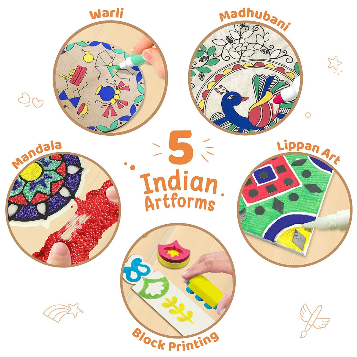 Imagimake Indian Art Forms DIY Craft Kit For Kids