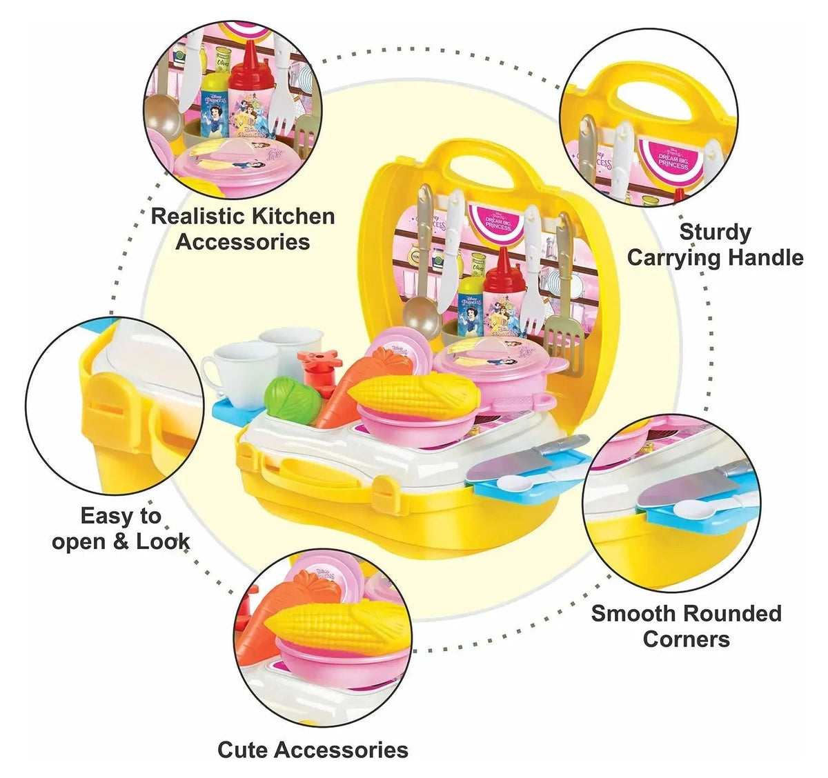 iToys Disney Princess Kitchen Suitcase Set One Size Multicolour