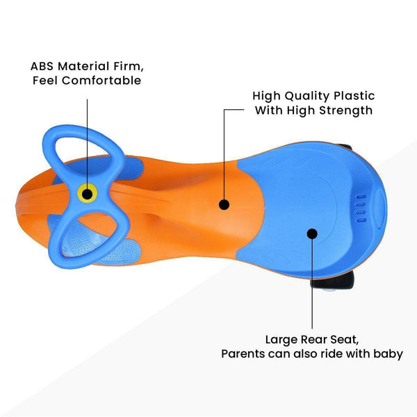 R For Rabbit Swing Car Iya Iya Orange Blue