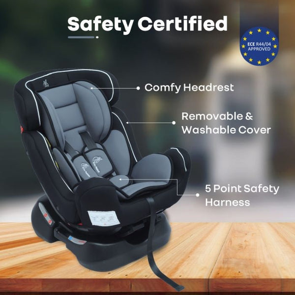 R For Rabbit Car Seat Jack N Jill Grand Black Grey