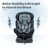 R For Rabbit Car Seat Jack N Jill Grand Black Grey