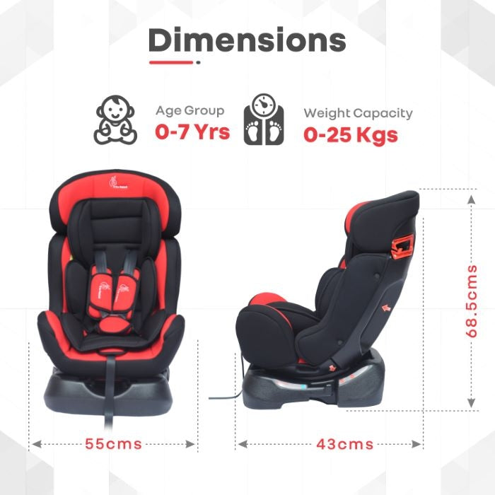 R For Rabbit Car Seat Jack N Jill Grand Red