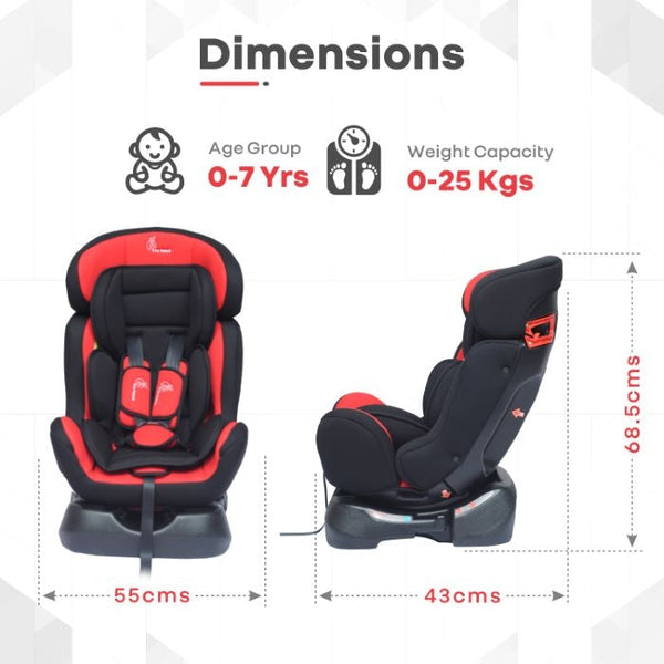 R For Rabbit Car Seat Jack N Jill Grand Red