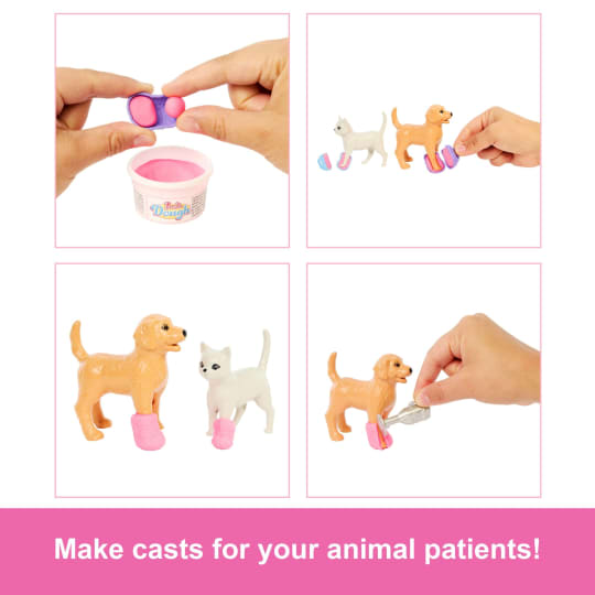Barbie Fast Cast Veterinarian Clinic Doll & Playset Standard Size Multicolour