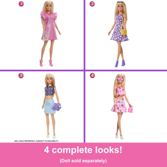 Barbie Dream Closet Doll & Playset 3 ft Wide Pink
