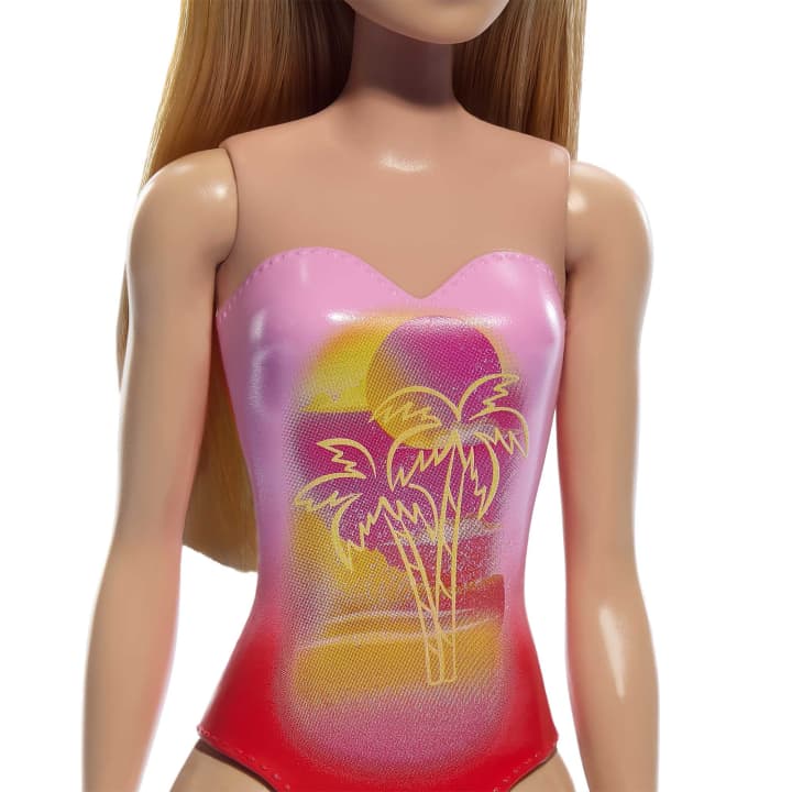 Barbie Beach Doll with Blonde Hair & Pink Swimsuit β HPV19