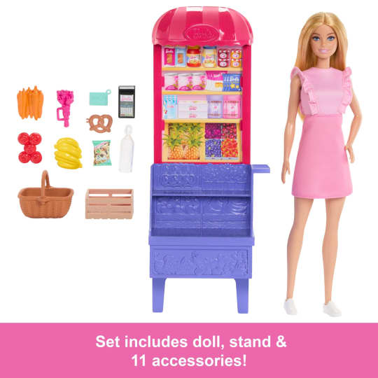 Barbie Recipe for Friendship Malibu at the Market Doll & Playset Standard Size Multicolour