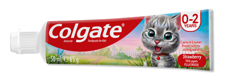 Colgate Anticavity Strawberry Toothpaste 0-2Years 65GM