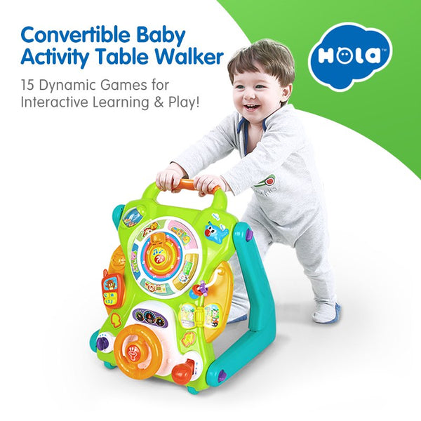 Hola Convertible Baby Activity Table Walker