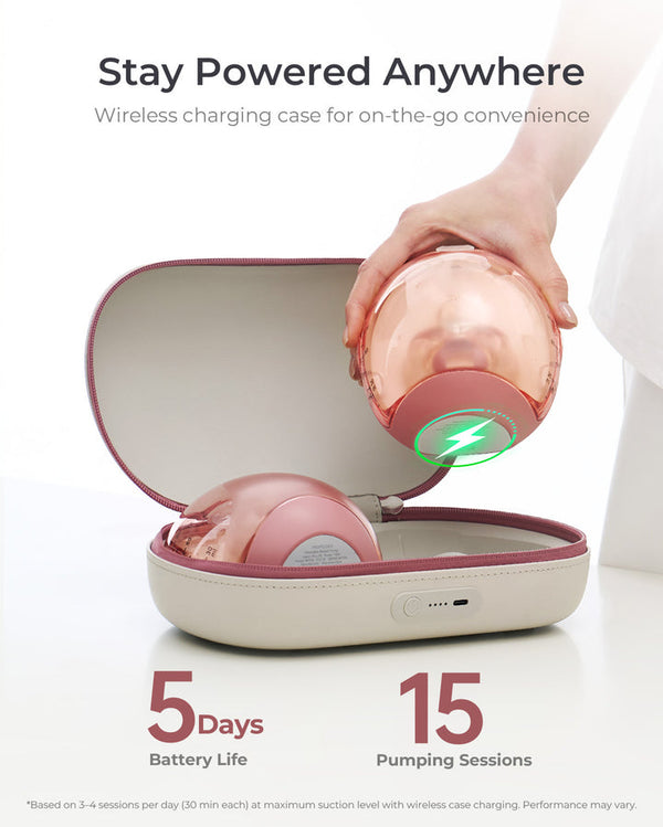 Momcozy Air 1 Ultra-slim Double Breast Pump - Red