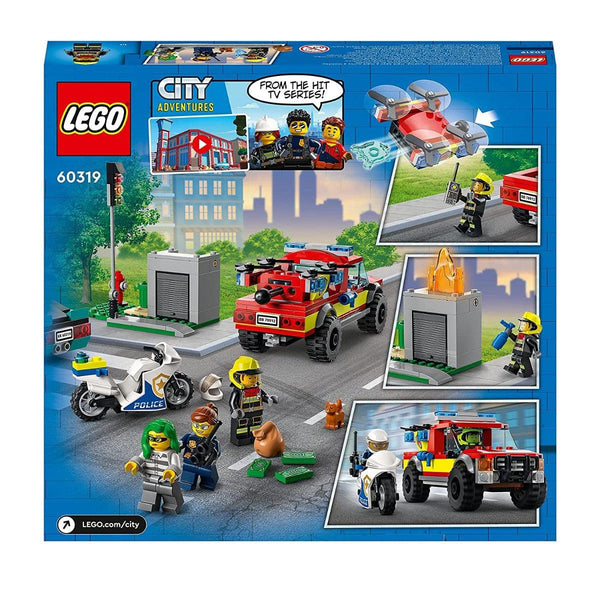 LEGO City Fire Rescue & Police Chase 5+ 295Pcs 60319