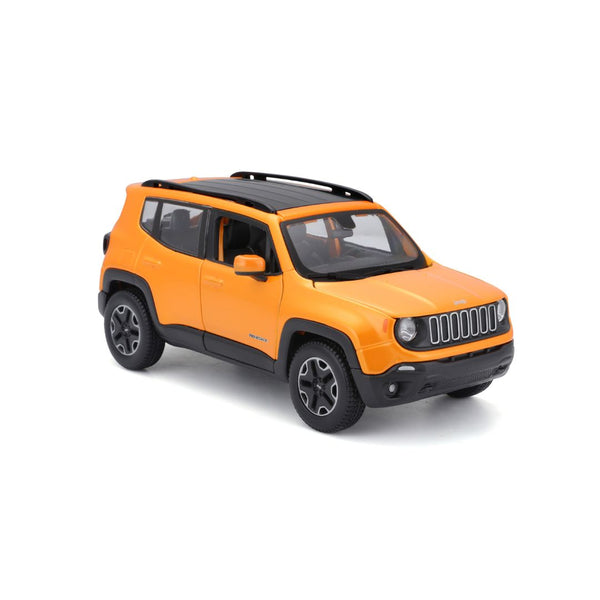 Jeep Renegade Orange 1:24 Maisto Licensed Diecast Scale Model Car