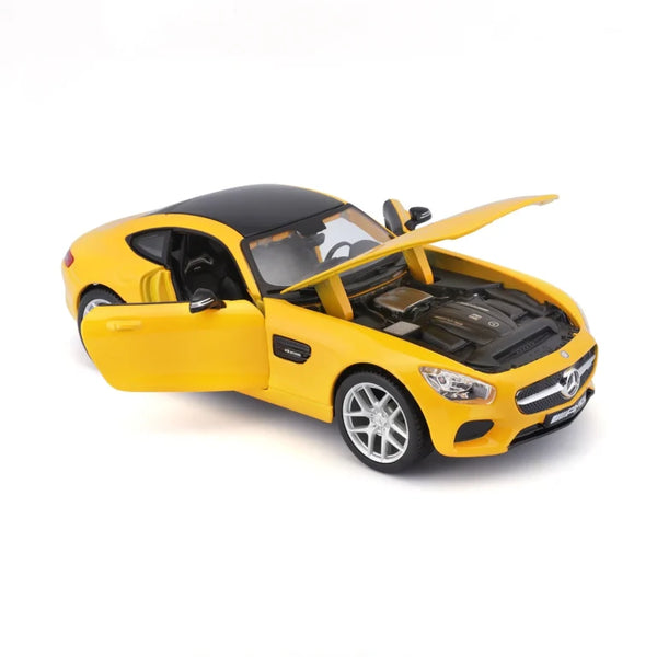 Maisto 1:24 Mercedes-Benz AMG GT Yellow Licensed Diecast Scale Model Car