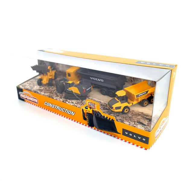 Majorette Volvo Construction Equipment Pack of 4